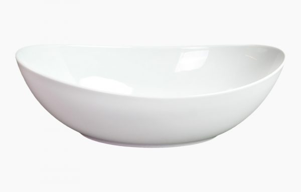 TAÇA 33X18CM SATURNO BRANCO